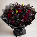 Stunning black mix flower bouquet